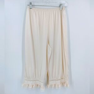 Vintage Pettipants Nylon Slip Knicker Bloomers Lace Trim High Waisted USA Made